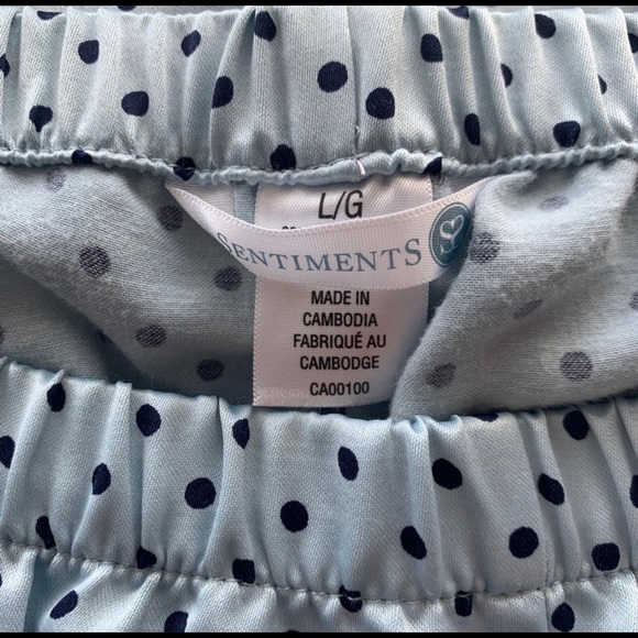 Two Piece Sentiments Lounge / Pajama Set - Picture 4 of 6